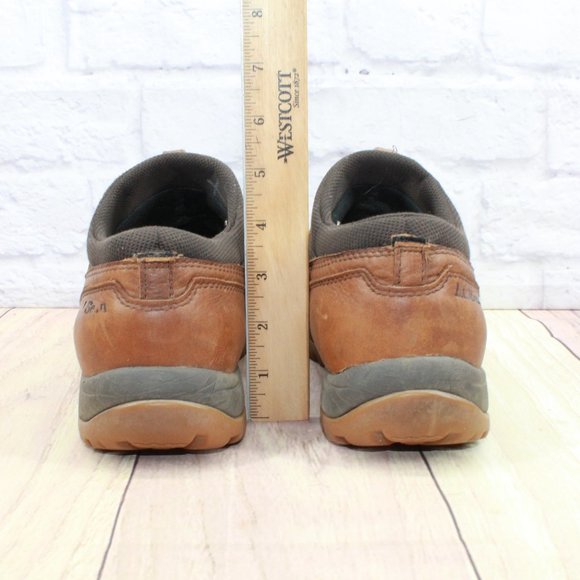 LL Bean Brown Leather Storm Chaser Slip On Duck Boots Size 8.5 M - Picture 8 of 9